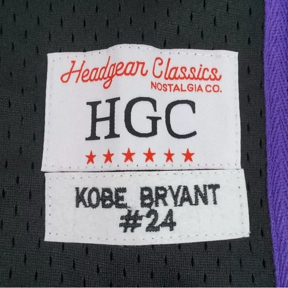 NWT [Headgear Classics] Kobe Bryant Legend Mamba Jersey #8 & #24 Men’s XS/S/M/L - Picture 9 of 15